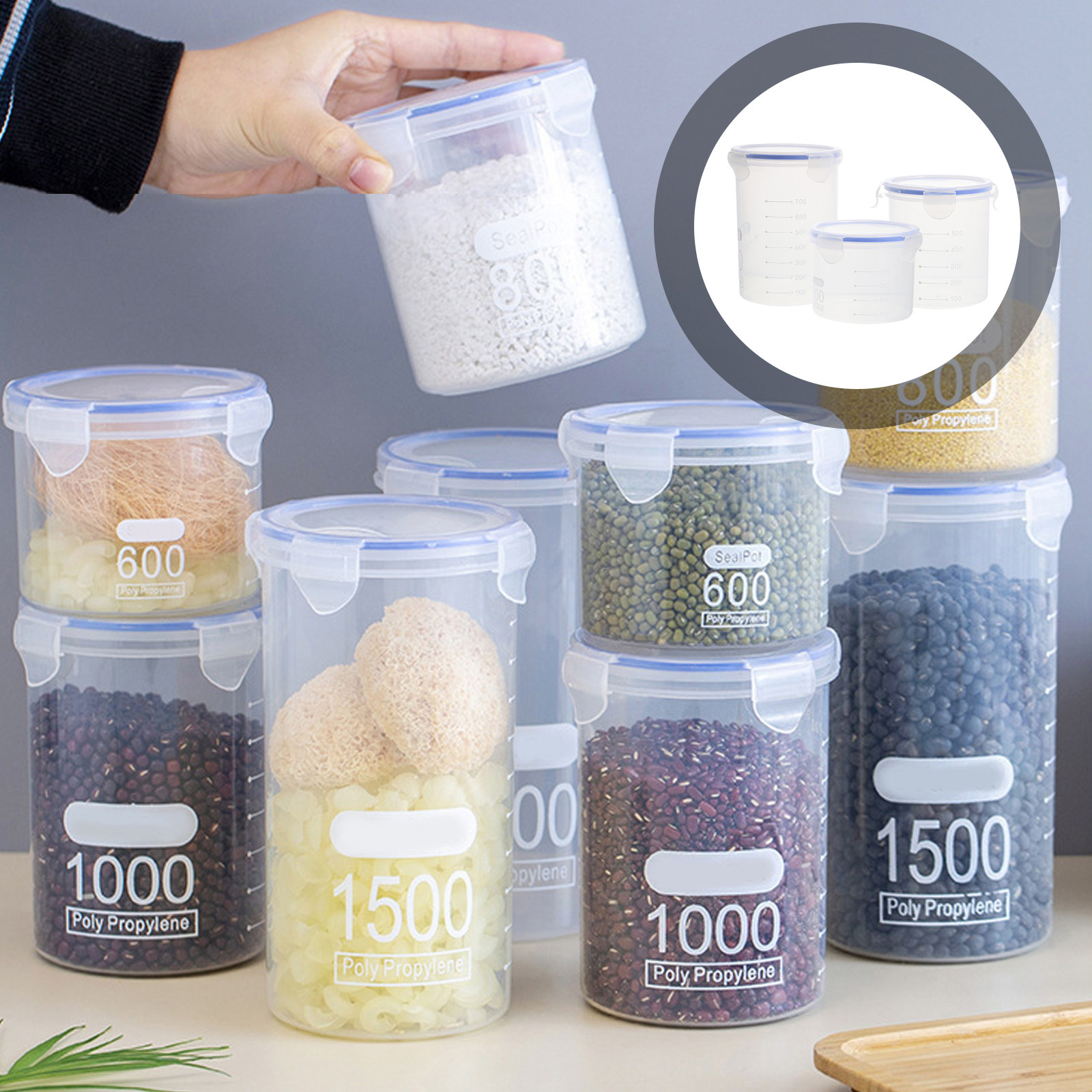 Airtight Food Storage Jars 6 P - Food Storage Containers review and price