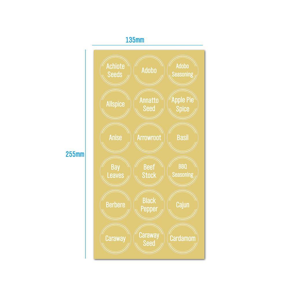 144 Pcs/set Transparent Spice  - Food Storage Labels review and price
