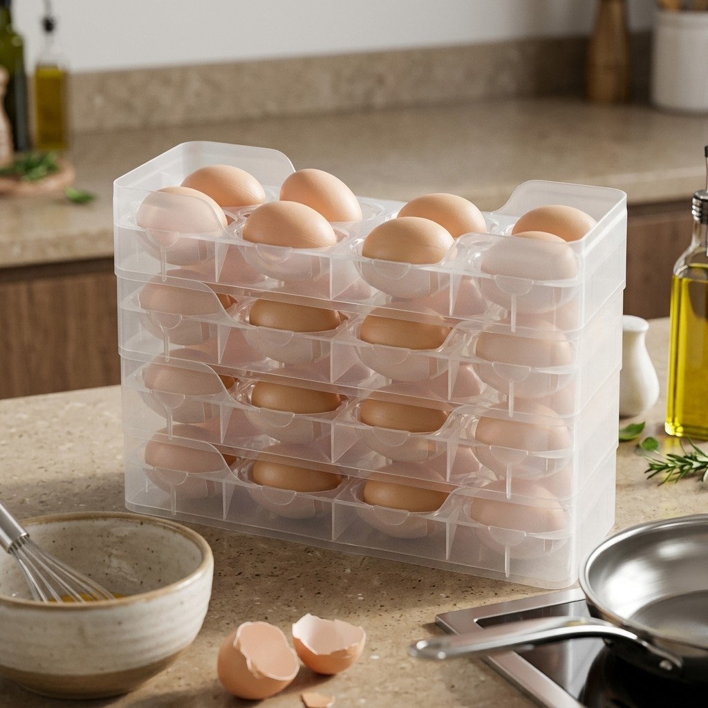 Stackable Egg Holder Fridge Or - Food Storage With Dividers review and price