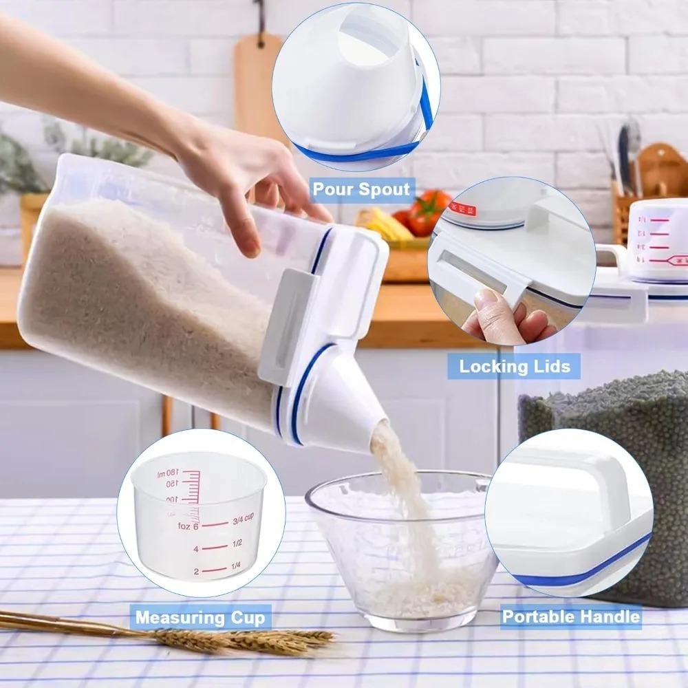 Rice Dry Food Storage Containe - Food Storage Meals review and price